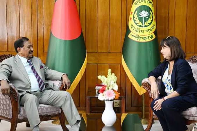 মহাসচিবের সঙ্গে স্পিকারের বৈঠক, ‘বাংলাদেশের মানুষ কখনো স্বৈরাচার সমর্থন করেনি’