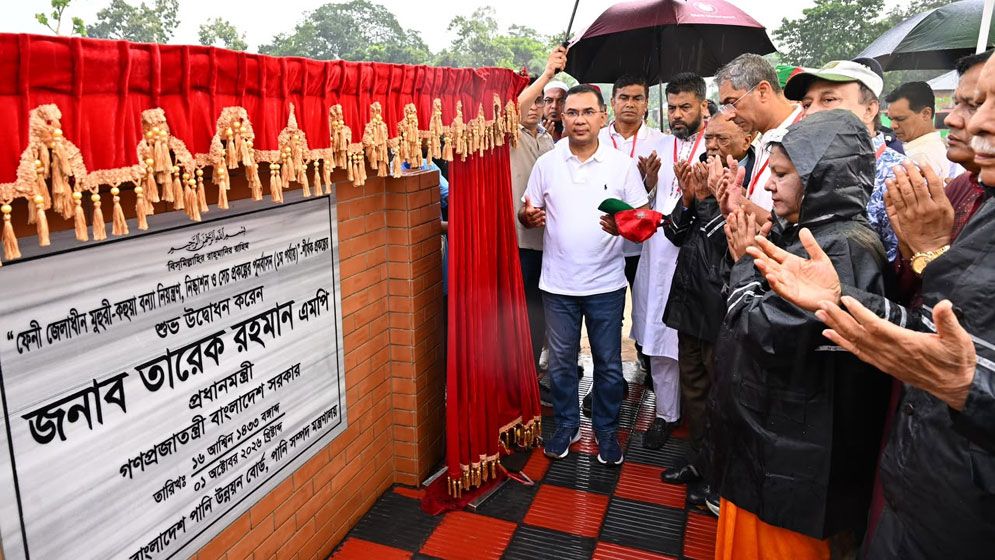 ফেনীতে মুহুরী-কহুয়া প্রকল্প উদ্বোধন করলেন প্রধানমন্ত্রী